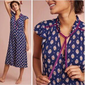 Floreat/Anthropologie Gabrielle Crop Jumpsuit - Sz XS